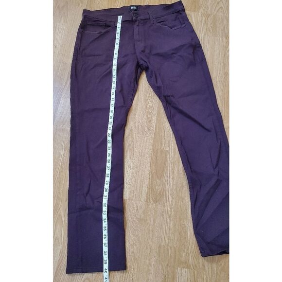 PAIGE Federal Straight Jeans Dark Port Sz 34x31 - Picture 8 of 13